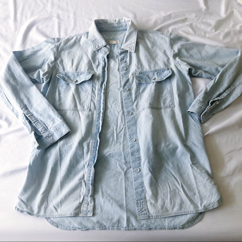 Madewell Chambray Shirt Light Wash